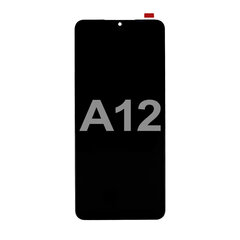 LCD Display for Samsung Galaxy A12|A32 5G|M12 black Premium Quality цена и информация | Запчасти для телефонов и инструменты для их ремонта | 220.lv