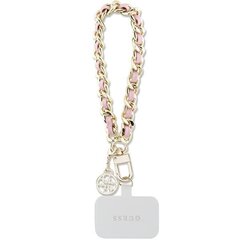 Guess Crossbody Strap PU 4G Chain with Charm Silver|Black цена и информация | Держатели для телефонов | 220.lv