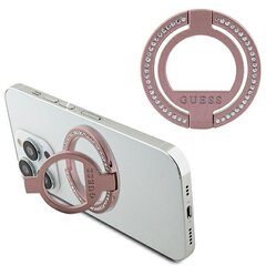 Guess MagSafe Ring stand GUMRSALDGP różowy|pink Rhinestone цена и информация | Держатели для телефонов | 220.lv