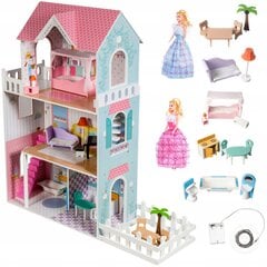 Leļļu māja Wooden DollHouse, 123 cm цена и информация | Игрушки для девочек | 220.lv