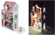 Leļļu māja Wooden DollHouse, 123 cm цена и информация | Rotaļlietas meitenēm | 220.lv