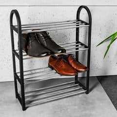 Apavu plaukts Dutch Storage Solutions, melns цена и информация | Полки для обуви, банкетки | 220.lv