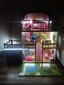 Koka leļļu māja ar LED, 90cm cena un informācija | Rotaļlietas meitenēm | 220.lv