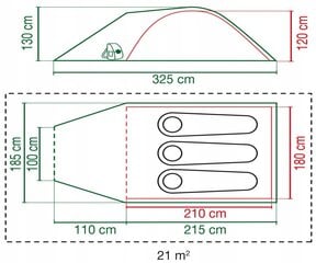 Палатка Coleman Blackout 3, затемняющая цена и информация | Палатки | 220.lv