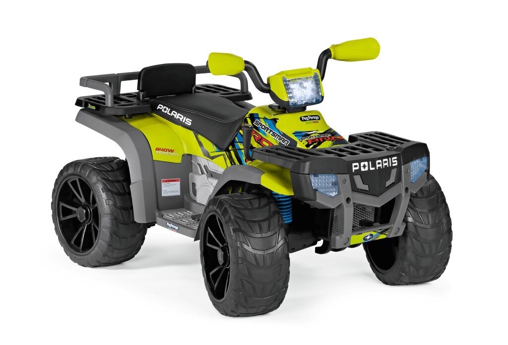 Vienvietīgs bērnu elektriskais kvadracikls Peg Perego Polaris Sportsman Pro Citrus 24V цена и информация | Bērnu elektroauto | 220.lv