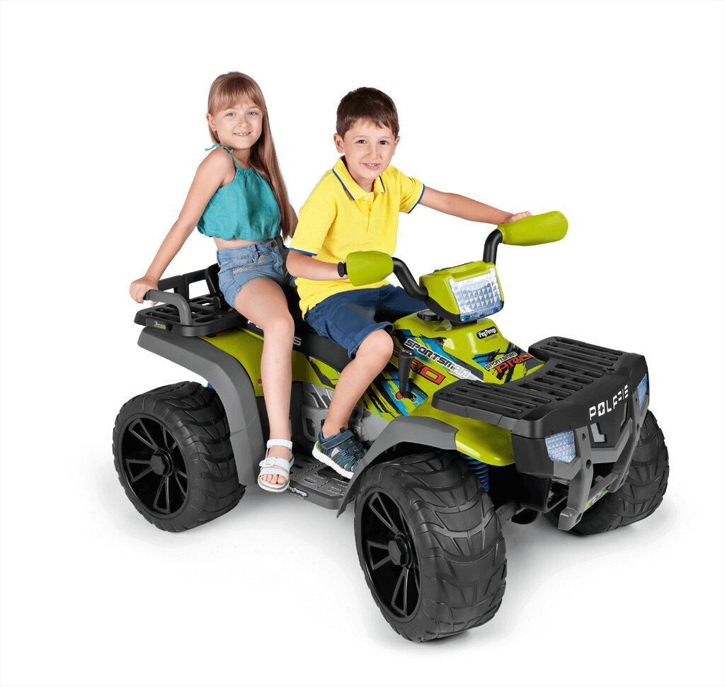 Vienvietīgs bērnu elektriskais kvadracikls Peg Perego Polaris Sportsman Pro Citrus 24V cena un informācija | Bērnu elektroauto | 220.lv