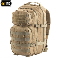 Ceļojumu mugursoma M-Tac Assault Pack Tan, bēša цена и информация | Рюкзаки и сумки | 220.lv