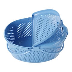 Slēgts piknika grozs, ovāls, zils цена и информация | Посуда для хранения еды | 220.lv