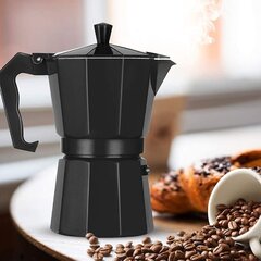 Kafijas kanna, melna, 300 ml cena un informācija | Kafijas kannas, tējkannas | 220.lv