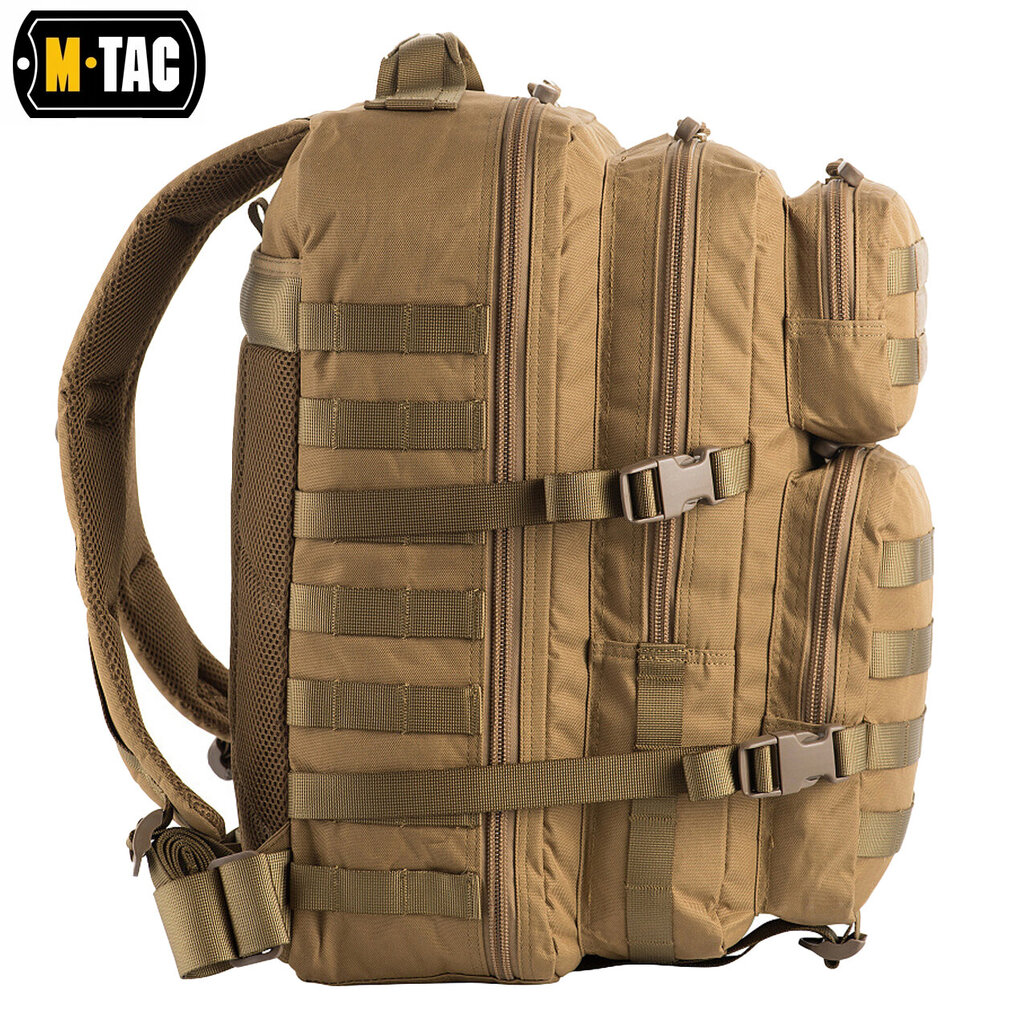 Ceļojumu mugursoma M-Tac Large Assault Pack Tan, bēša цена и информация | Sporta somas un mugursomas | 220.lv