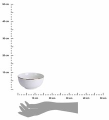 Porcelāna bļoda ar zelta apmali 480ml cena un informācija | Trauki, šķīvji, pusdienu servīzes | 220.lv