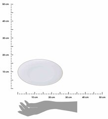 Porcelāna šķīvis ar zeltītu malu 26cm cena un informācija | Trauki, šķīvji, pusdienu servīzes | 220.lv