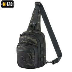Viena pleca soma M-Tac Cross Slim Hex Multicam, melna цена и информация | Спортивные сумки и рюкзаки | 220.lv