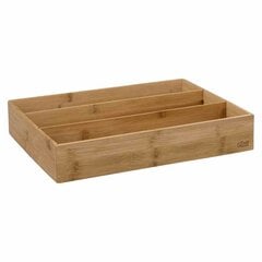 Bambusa atvilktņu organizators 38x28cm цена и информация | Столовые приборы | 220.lv