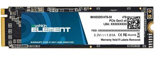 Mushkin Element (MKNSSDEV4TB-D8) cena un informācija | Iekšējie cietie diski (HDD, SSD, Hybrid) | 220.lv