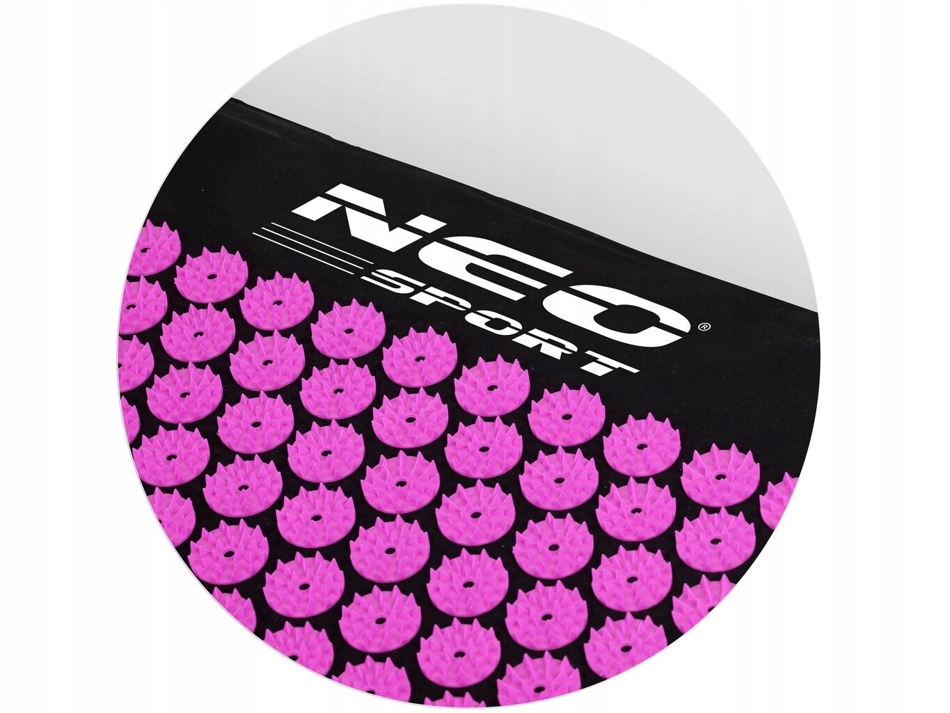 Akupresūras masāžas paklājiņš ar spilvenu Neo-sport, violets/melns цена и информация | Masāžas piederumi | 220.lv