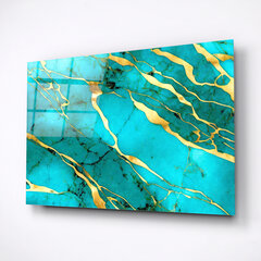 Картина из закаленного стекла Изумрудный мрамор цена и информация | Картины | 220.lv