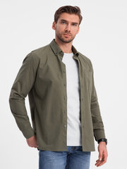 Krekls vīriešiem Ombre Clothing 124354-7, zaļš цена и информация | Мужские рубашки | 220.lv