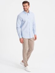 Krekls vīriešiem Ombre Clothing 124349-7, zils цена и информация | Мужские рубашки | 220.lv
