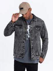 мужская джинсовая куртка катана - темно-серая v5 om-jadj-0123 123751-7 цена и информация | Мужские пиджаки | 220.lv