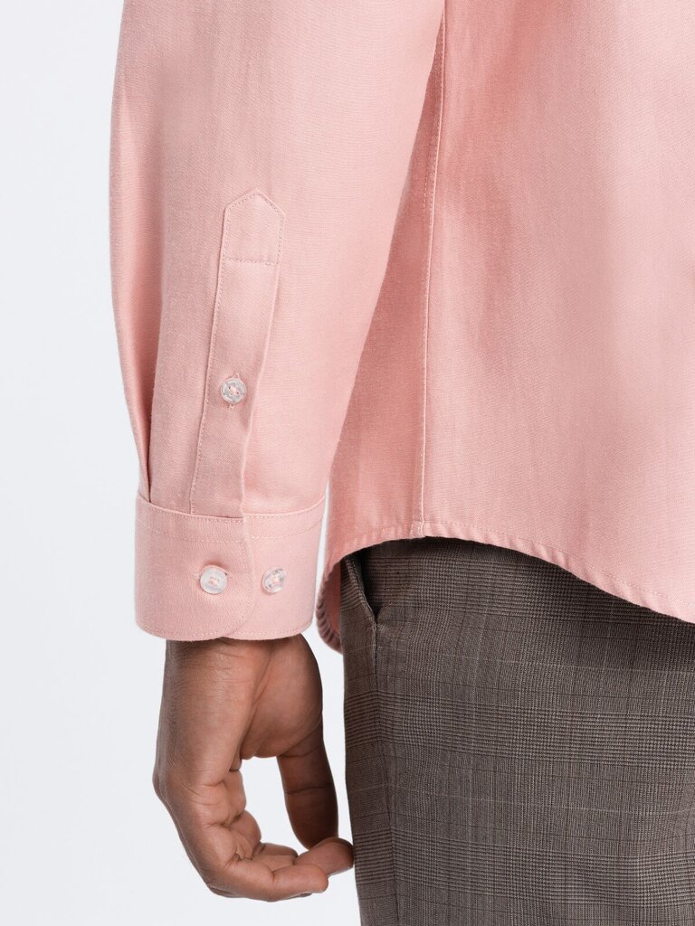 Krekls vīriešiem Ombre Clothing 124361-7, rozā cena un informācija | Vīriešu krekli | 220.lv