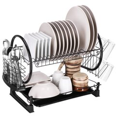Сушилка для посуды Springos KI0139 24,5 x 52 x 37 см цена и информация | Кухонные принадлежности | 220.lv