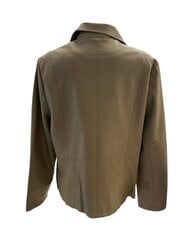 Кожаная женская куртка большого размера Garoff 814, песочный цена и информация | Женские куртки | 220.lv