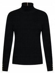 Tommy Hilfiger džemperis sievietēm WW0WW32299, melns cena un informācija | Sieviešu džemperi | 220.lv