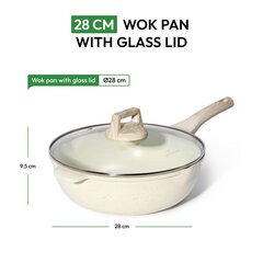 Just Perfecto WOK сковорода с крышкой, 28 см цена и информация | Cковородки | 220.lv