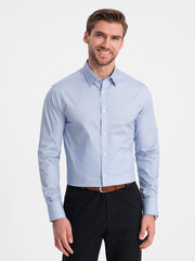 Krekls vīriešiem Ombre Clothing 124417-7, zils цена и информация | Мужские рубашки | 220.lv