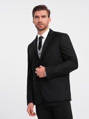куртка мужская классическая - черная v4 om-blzb-0115 124436-7 цена и информация | Мужские пиджаки | 220.lv