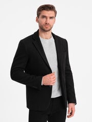 Jaka vīriešiem Ombre Clothing 124315-7, melna cena un informācija | Vīriešu žaketes | 220.lv