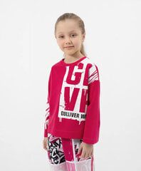 Футболка для девочек Gulliver, розовый цвет цена и информация | Рубашки для девочек | 220.lv