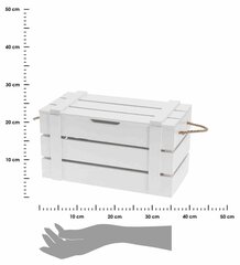 Uzglabāšanas kaste, 36x19x19 cm cena un informācija | Veļas grozi un mantu uzglabāšanas kastes | 220.lv