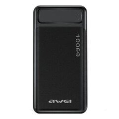 AWEI PowerBank P5K 10000mAh 2.1A czarny|black 2xUSB цена и информация | Зарядные устройства Power bank | 220.lv