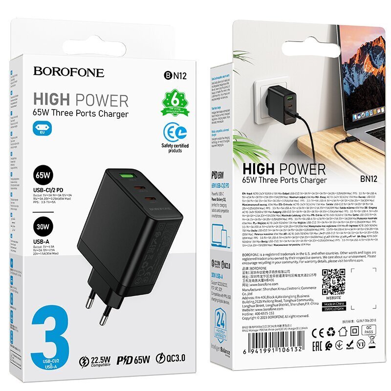 Borofone BN12 Manager цена и информация | Lādētāji un adapteri | 220.lv