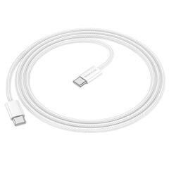 Borofone Cable BX103 Original - Type C to Typ C - 60W 3A 1 metre white цена и информация | Кабели для телефонов | 220.lv