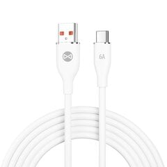 Forever cable USB - USB-C 1,0 m 6A white цена и информация | Кабели для телефонов | 220.lv