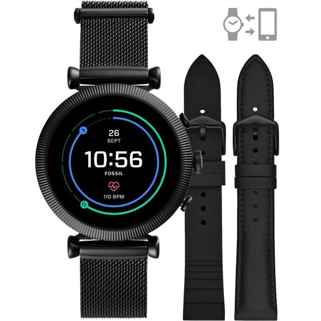 Fossil Gen 4 Sloan HR FTW6055SET Black Mesh cena un informācija | Viedpulksteņi (smartwatch) | 220.lv