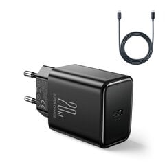 USB C Charger 20W PD Joyroom JR-TCF06 with USB C Cable - Lightning - black цена и информация | Зарядные устройства для телефонов | 220.lv