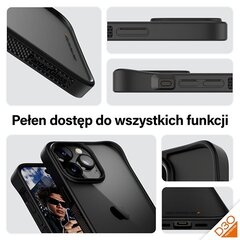 PanzerGlass ClearCase iPhone 15 Pro Max 6.7" D3O 2xMilitary grade czarny|black 1179 цена и информация | Чехлы для телефонов | 220.lv