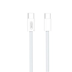 XO cable NB-Q260A PD USB-C - USB-C 1m white 60W цена и информация | Кабели для телефонов | 220.lv