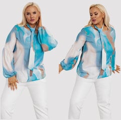 Блузка больших размеров для женщин Betty, синяя цена и информация | Женские блузки, рубашки | 220.lv