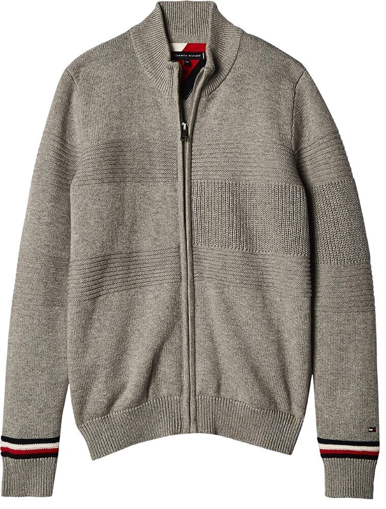 Tommy Hilfiger zēnu džemperis KB0KB06129 P6U, pelēks cena un informācija | Zēnu jakas, džemperi, žaketes, vestes | 220.lv