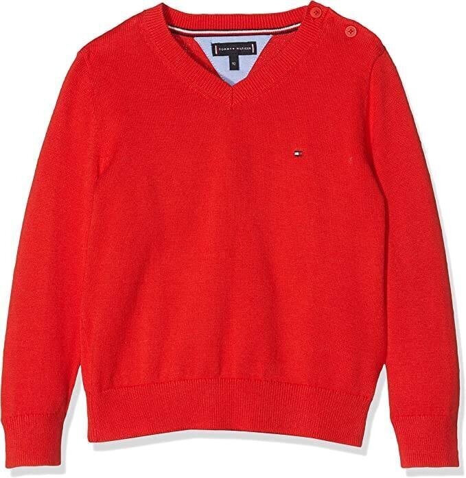 Tommy Hilfiger zēnu džemperis KB0KB04789 633, sarkans cena un informācija | Zēnu jakas, džemperi, žaketes, vestes | 220.lv