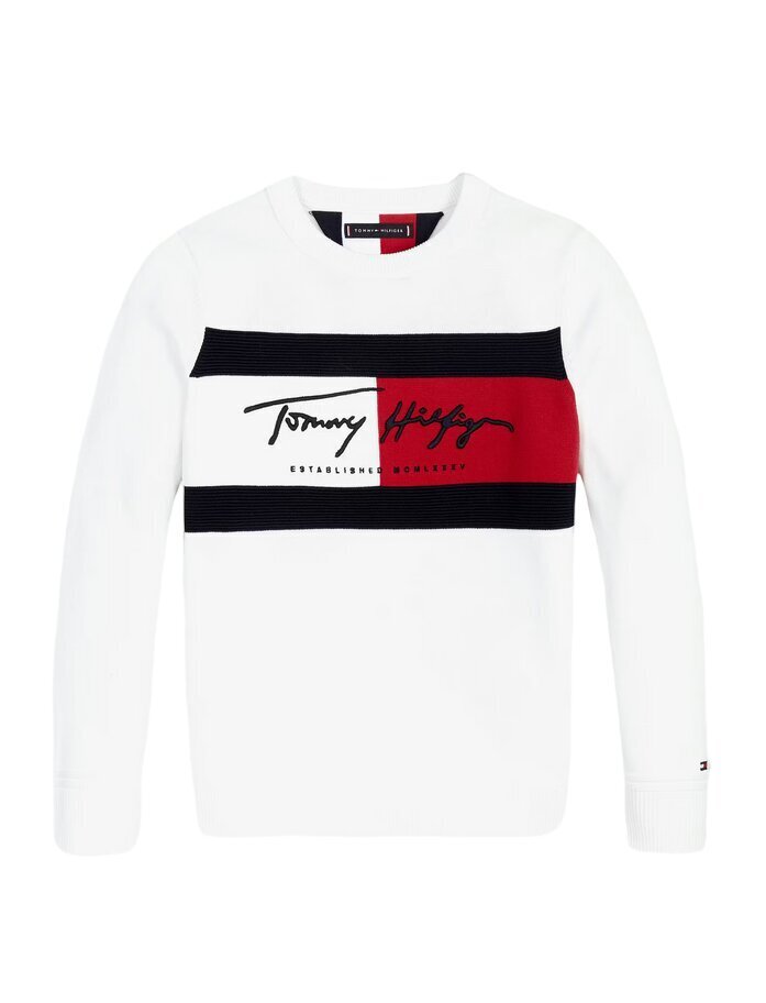 Tommy Hilfiger jaka zēniem KB0KB06089 Z00, balta cena un informācija | Zēnu jakas, džemperi, žaketes, vestes | 220.lv