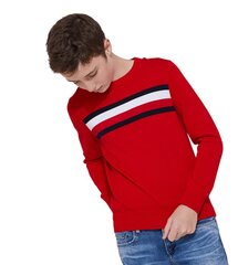 Tommy Hilfiger zēnu džemperis KB0KB06070 XNL, sarkans цена и информация | Свитеры, жилетки, пиджаки для мальчиков | 220.lv