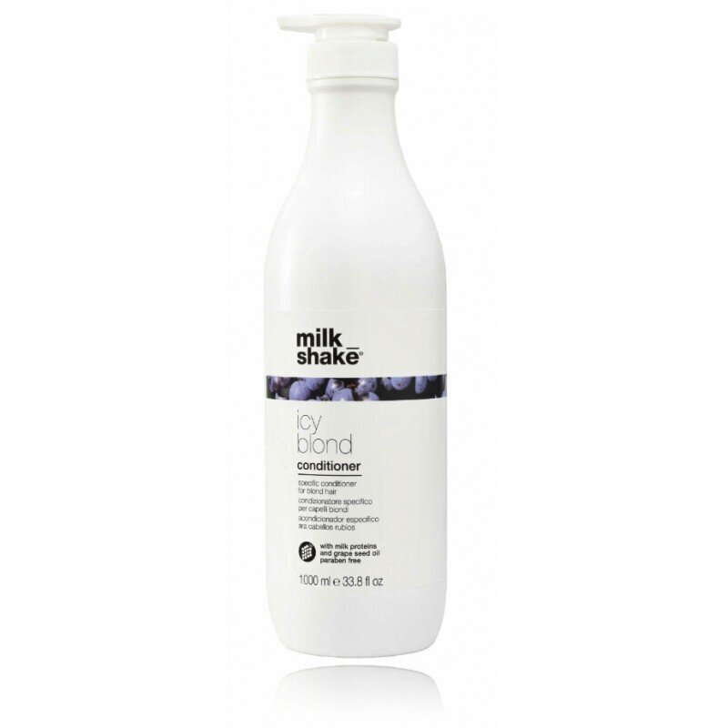 Matu kondicionieris Milk Shake Icy Blond Milk Proteins Hair Conditioner, gaišiem matiem, 1000 ml cena un informācija | Matu kondicionieri, balzāmi | 220.lv