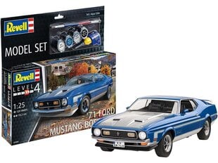 Līmējamais modelis Revell Ford Mustang '71 Mustang Boss 351, 67699,zils cena un informācija | Līmējamie modeļi | 220.lv