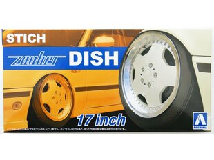 Aoshima - Комплект колес Stich Zauber Dish 17", 1/24, 06117 цена и информация | Склеиваемые модели | 220.lv